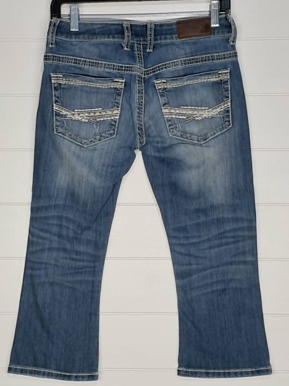 BKE Jeans Womens 25 Capri Culture Low Rise Thick Stitch Stretch Denim ABK628